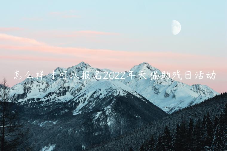 怎么樣才可以報名2022年天貓助殘日活動